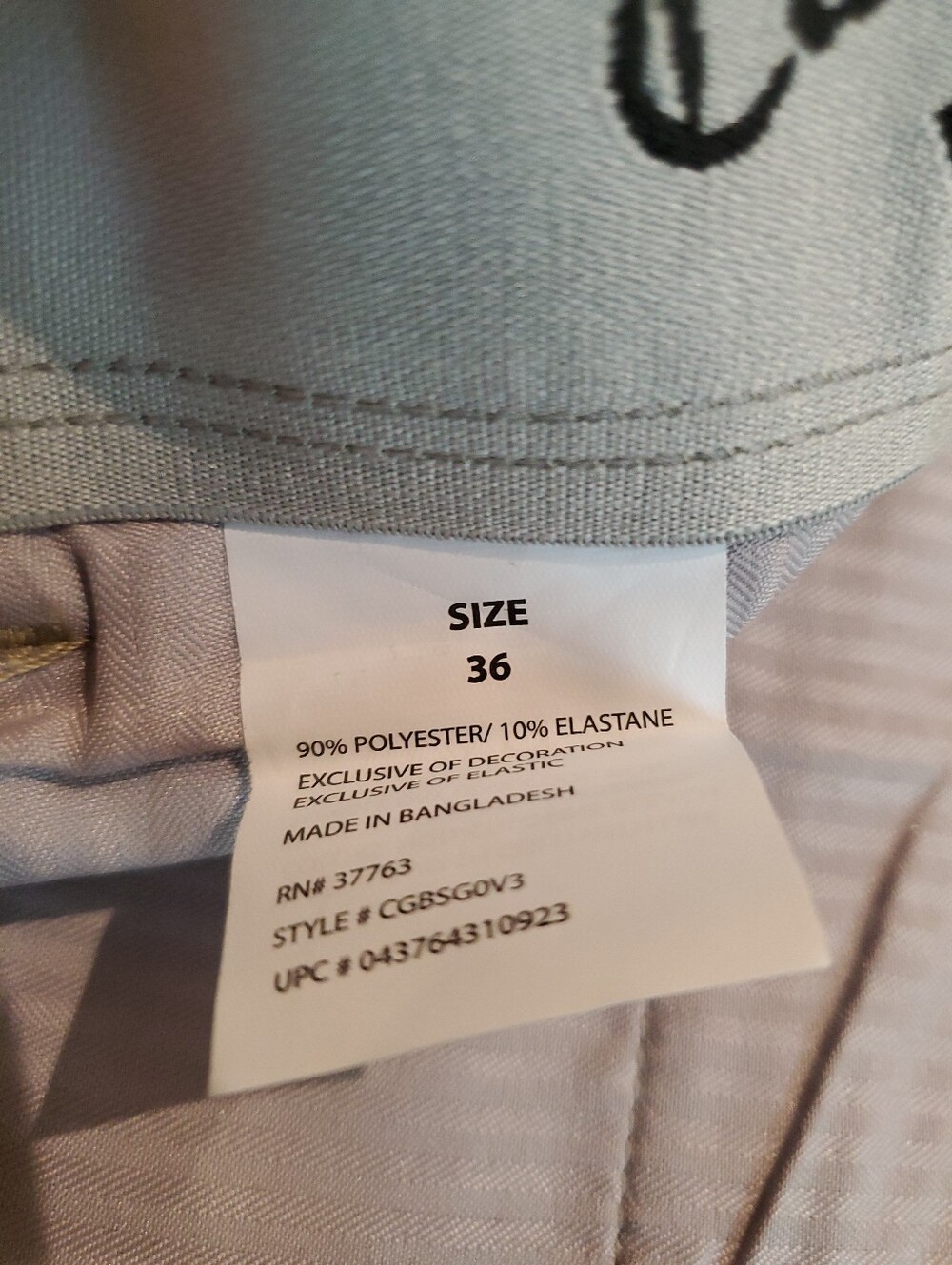 NWT Callaway Men's Flat-Front Tan Golf Performance Shorts 9" Inseam Size 36 - Picture 9 of 11